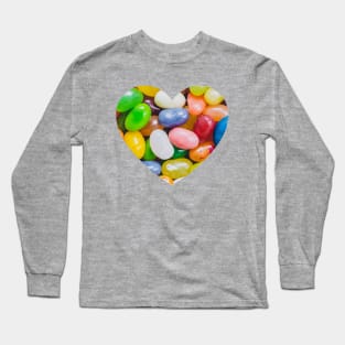 Jelly Beans Candy Photograph Heart Long Sleeve T-Shirt